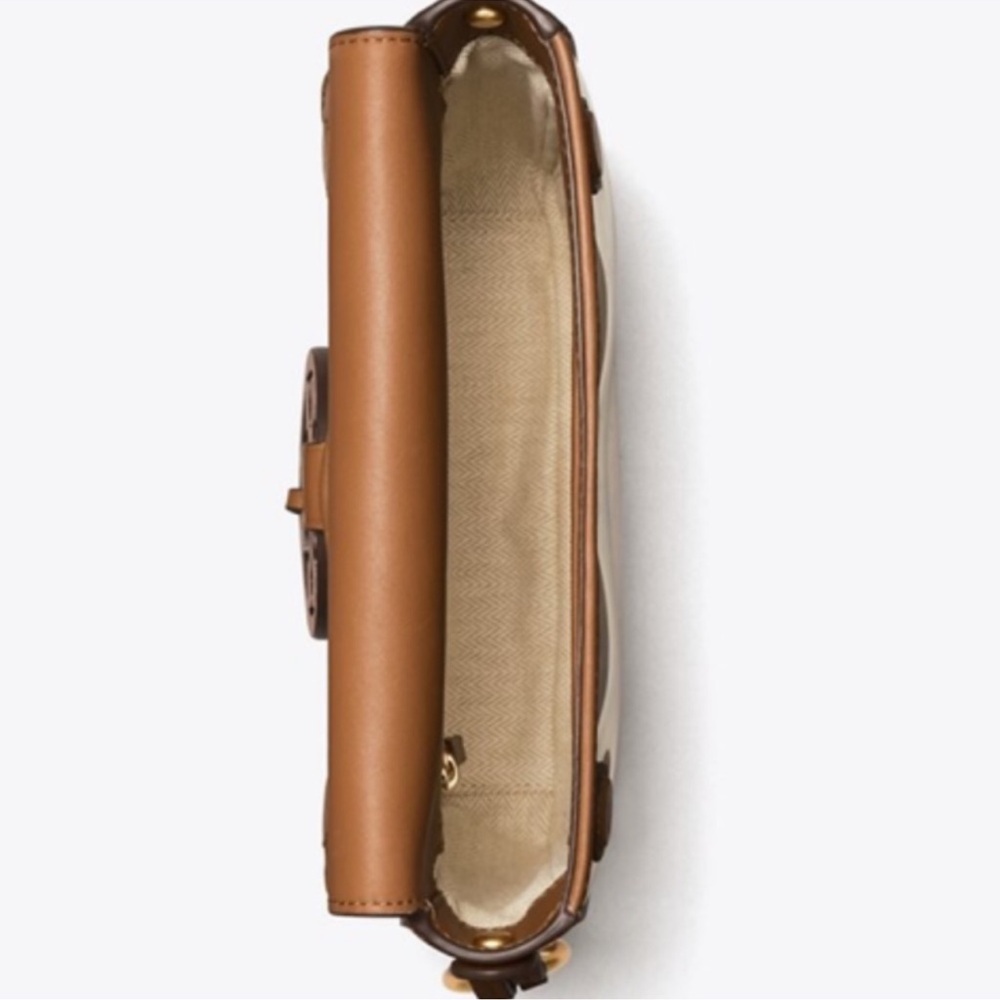 Tory Burch Tan and Cream Crossbody Bag - Picture 5 of 9